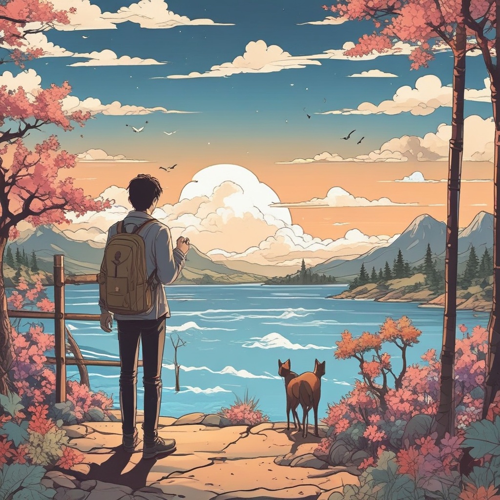 団体旅行のイラスト